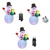 6FT Christmas Inflatables Decorations Colorful Led Light Inflatable Snowman For Indoor Outdoor Yard Garden Decor