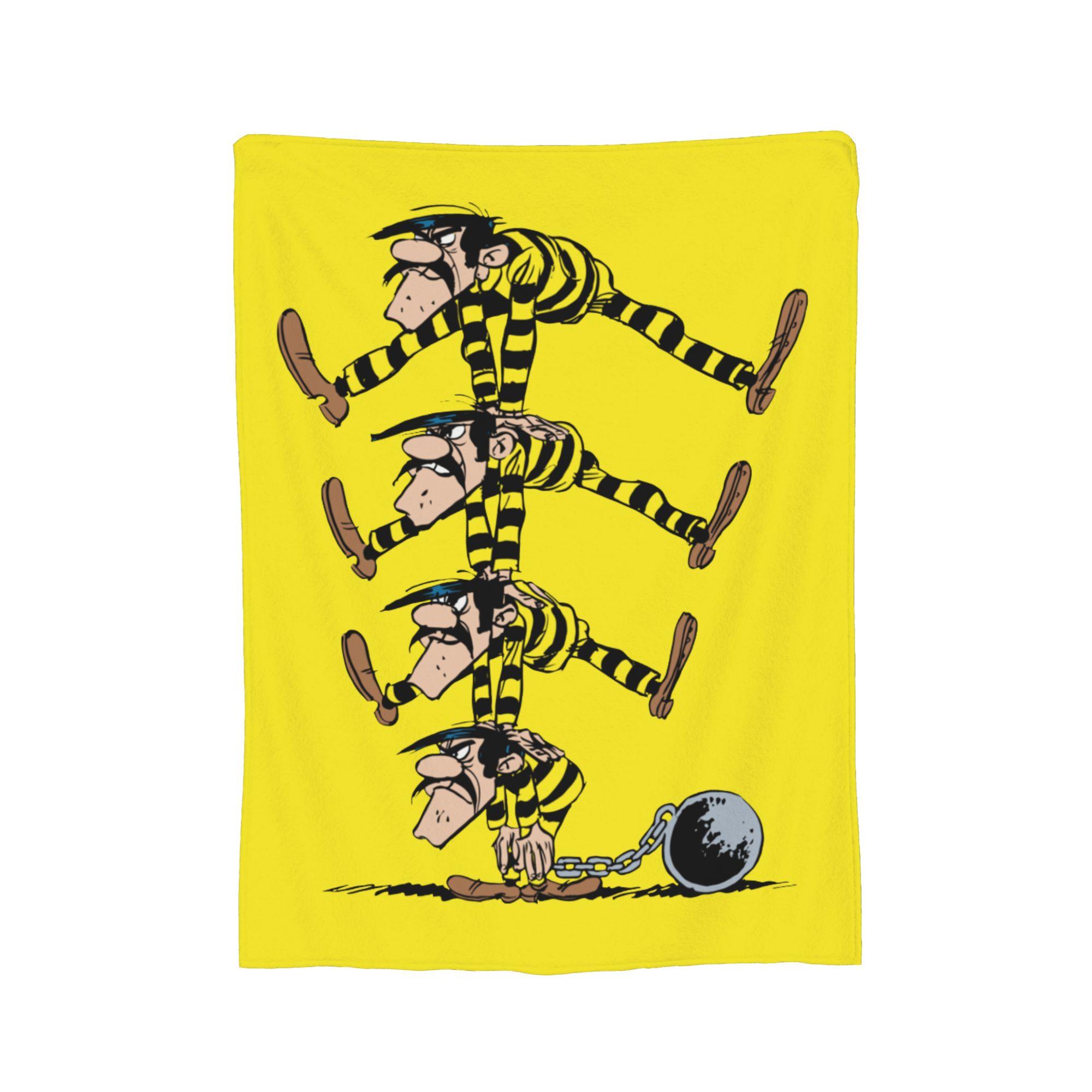 The Dalton Brothers Lucky Luke Blanket Flannel Textile Decor  Multi-function Warm Throw Blankets for Bed Couch Quilt 75x90cm