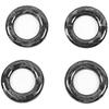Hbaebdoo Car Door Pin Trim, 4pcs Carbon Fiber Door Lock Pin Cover Trim, Fit C-W205 GLC C180 C200L C260L