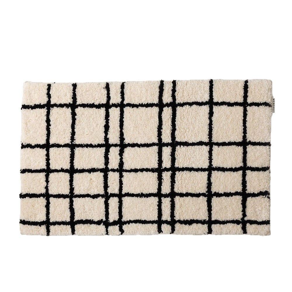 Bathroom Floor Mat Household Absorbent Foot Mat Toilet Washable Door Mat Simple Striped Imitation Cashmere Floor Mat