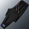 Ice Pants Men's Summer New Thin Large Size Casual Sweatpants Fashion Trend Nine-point Pants
