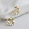 Chinese Restaurant Fourth Season Zhao Liying Same Style Earrings for Shell Bead Ear Buckle Earrings Clear Summer Earring