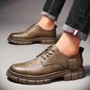 Herbst Herrenschuhe neue Freizeitschuhe aus Leder Herren Business vielseitige Lederschuhe trendige Workwear-Schuhe Herren Freizeitschuhe
