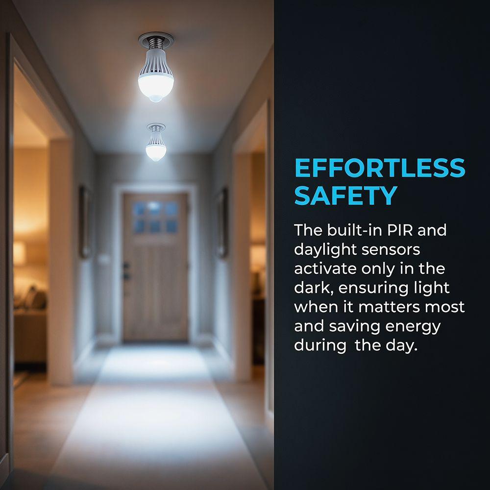 Auto On/Off Motion Sensor Light 6500K Intelligent Detection Light  Outdoor