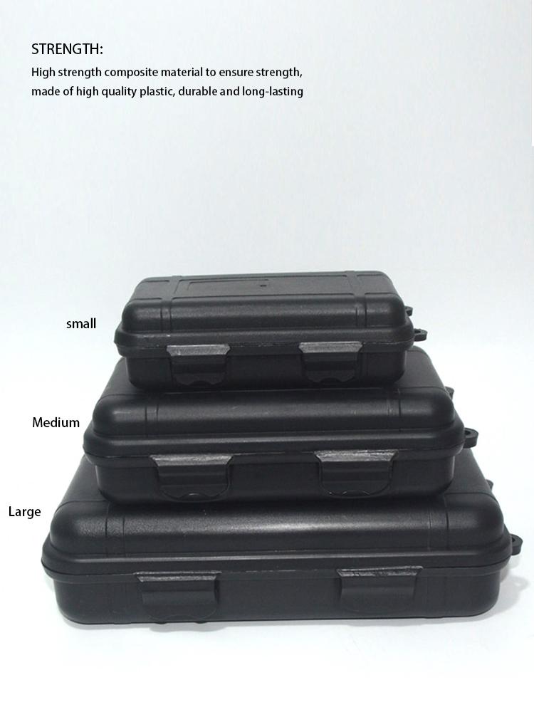 Sealed Survival Box Portable Outdoor Survival Box Container Waterproof Shockproof Dustproof for Camping Hiking Boating