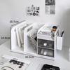 MiLing Desktop Organizer with 3-Tier Shelf & Drawers