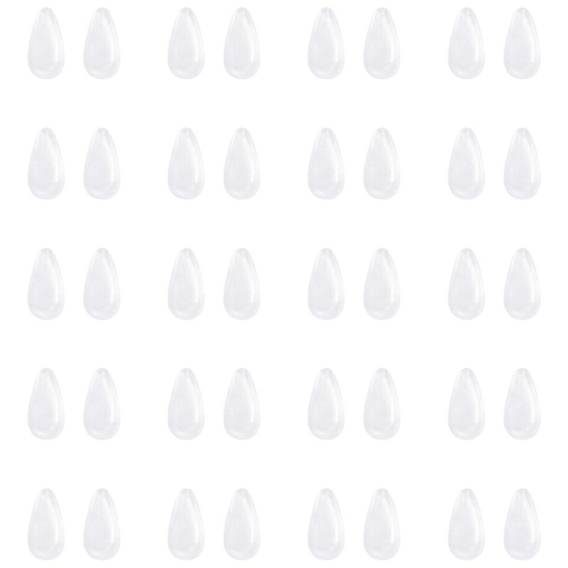 20pairs Adhesive Silicone Nose Pads with Air Cushion for Eyeglasses Nonslip Feature Universal Compatibility Comfort