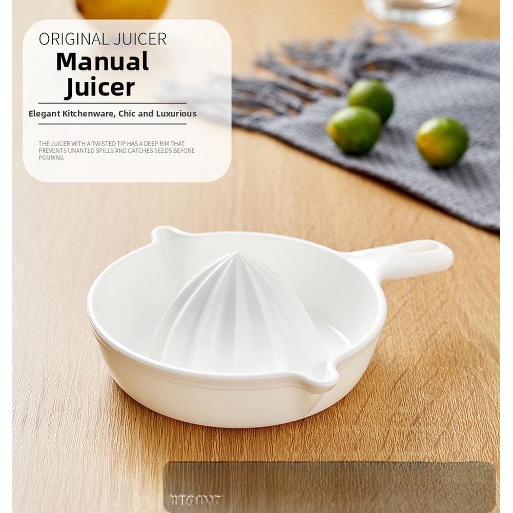 Manual Japanese Citrus Juicer with Twisted Tip Deep Rim and V Shaped Edge for SeedFree Lemon Lime Orange Juice