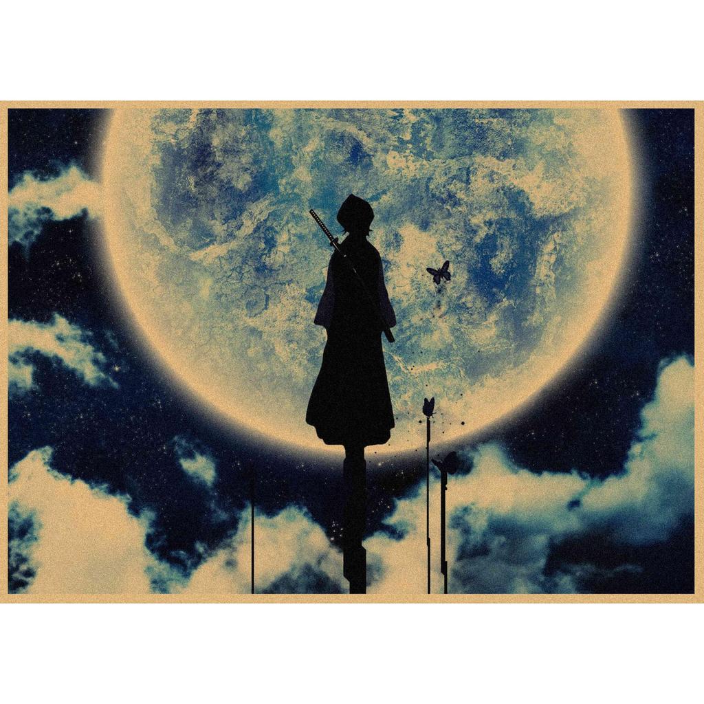 Bleach Anime Retro Kraft Paper Poster Wall Decoration