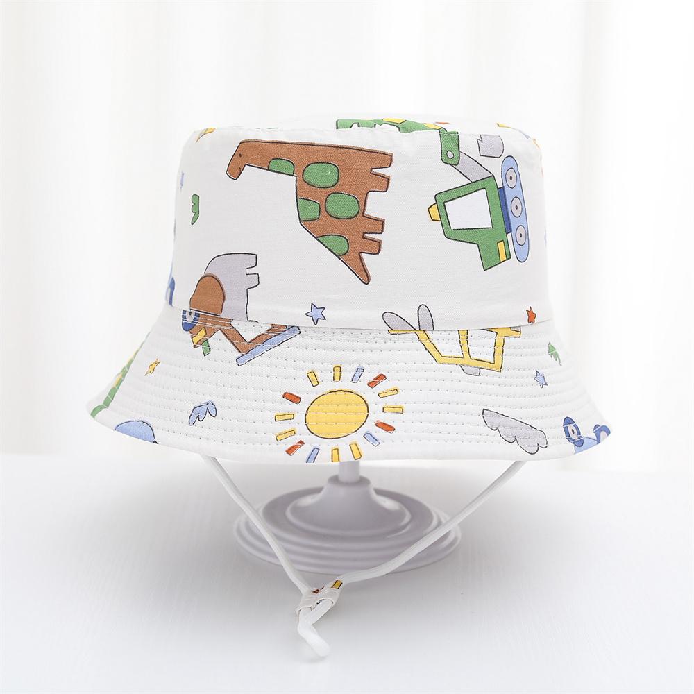 New Panama Summer Baby Sun Hat for Girls and Boys Cartoon Beach Sun Cap Fisherman's Hat for Kids Autumn Outdoor Baby Bucket Hat