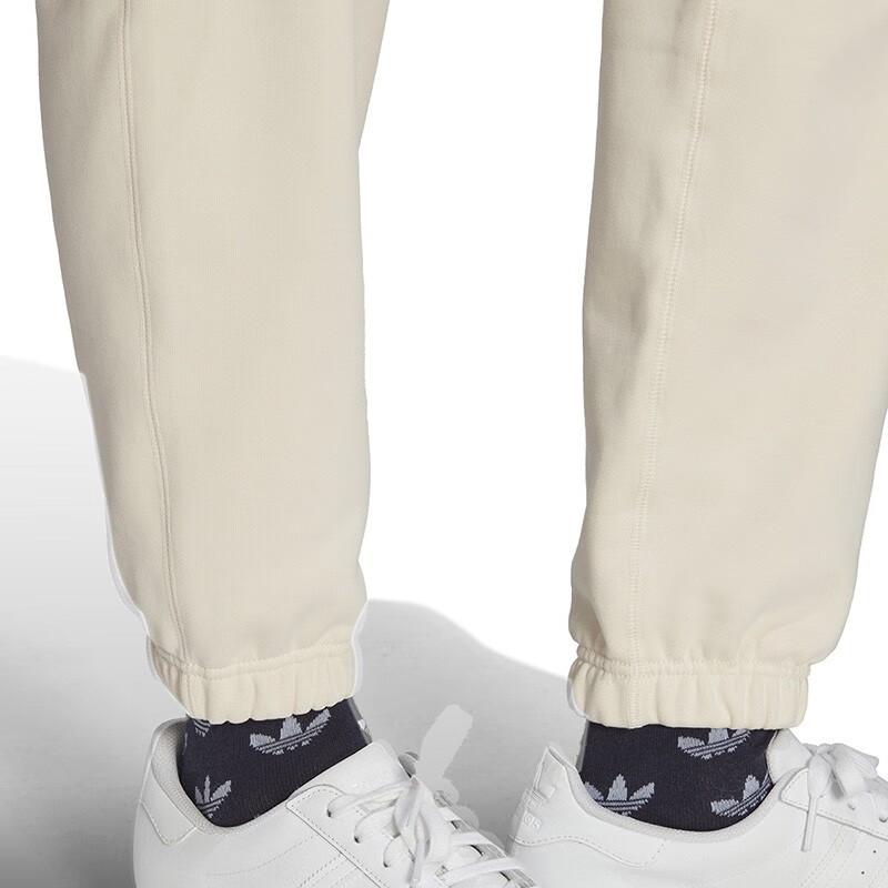 Adidas Originals Trefoil Solid Color Logo Embroidered Joggers Men Bottoms Off-White HB7500