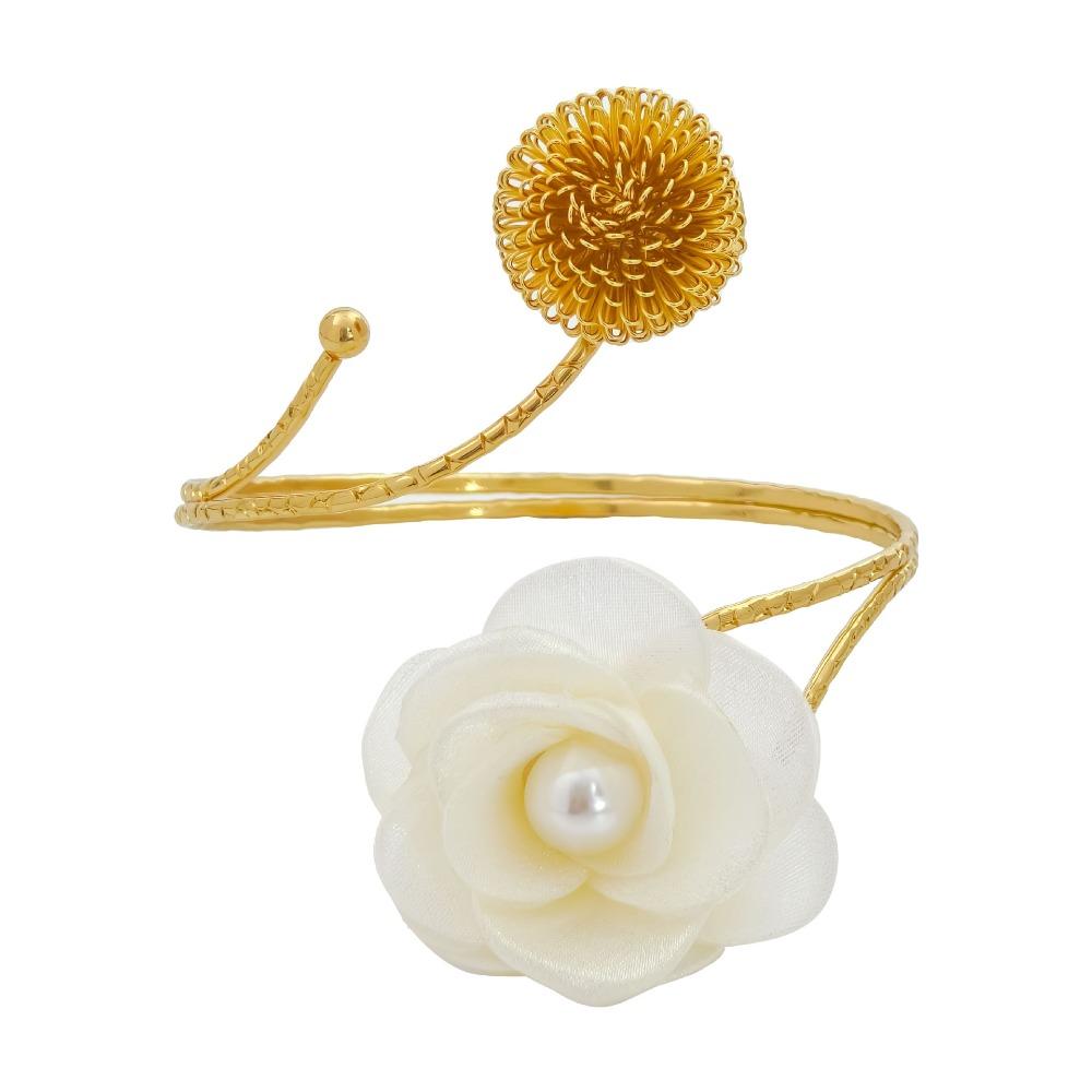 Modern Flower Curtain Straps Adjustable Metal Curtain Buckle Handmade Curtain Tieback