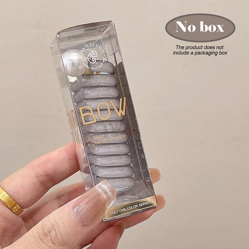 2024 New Summer Sweet Elastic Hair Bands Women Spiral Coil Telephone Wire Scrunchies Hair Ties Rope Ponytail Hair Accessories