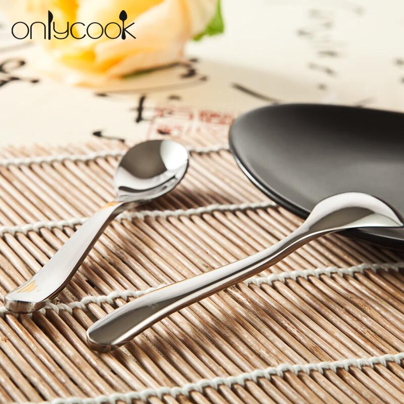 Onlycook Stainless Steel Long Handle Stirring & Dessert Spoons