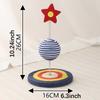 Sisal Cat Scratching Spring Ball with Base Cat Teaser Wand Grinding Claw Exercise Pet Interactive Toy for Kitten Pet Supplies