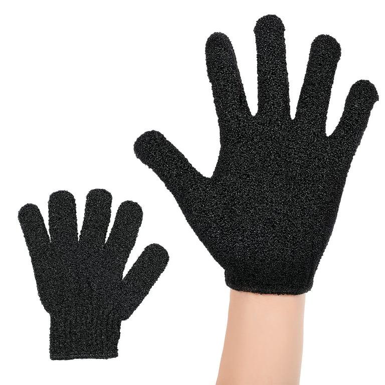Korean Exfoliating Bath Mitt – Five-Finger Scrubbing Glove and Back-Scrubbing Towel