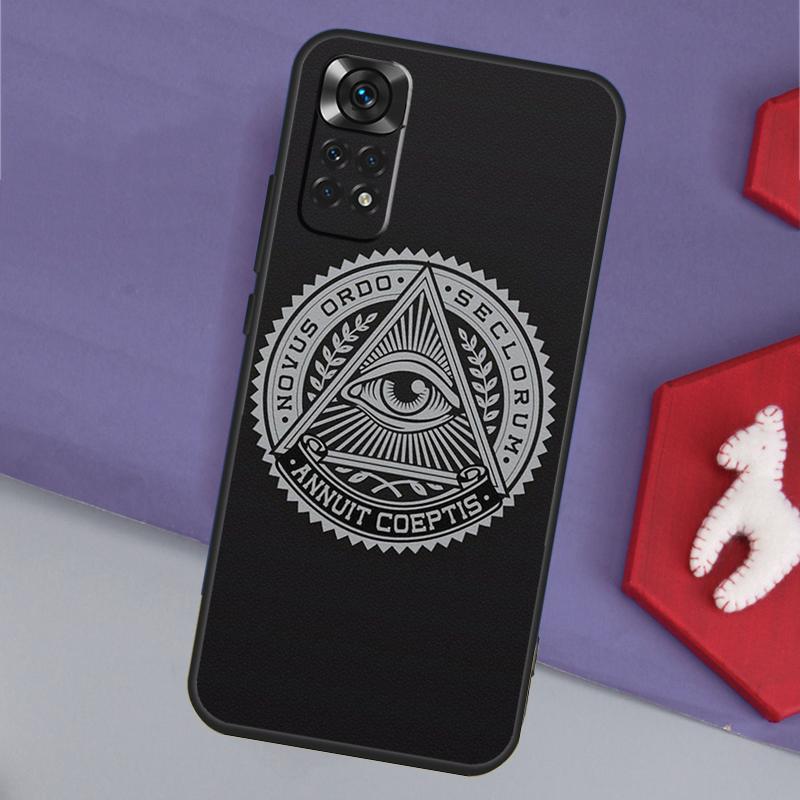 Freemasonry Logo Symbol Funda For Xiaomi Redmi Note 14 Pro 13 12 11 9 10 9S 10S 11S 12S Redmi 14C 10C 12C 13C Case