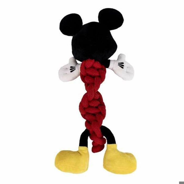 Dog Toy - MICKEY MOUSE - Rope Tug - Red - 11 X 27 X 9.5 Cm - Dental Health