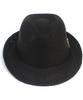 Yunibeosyeolkemiseuteuli Bu Swing Simple Black Fedora Summer Hat