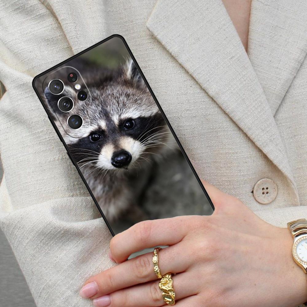 Animal Raccoon Fox Cell Phone Case for Samsung Galaxy S26 Ultra S25 S24 S23 S22 S21 S20 Note10 Cover