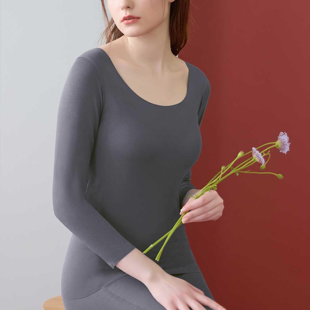 [Gunze] Kirei Lab Seamless Inner Shirt, Heat-Generating Type, 8-Sleeve, Women's New