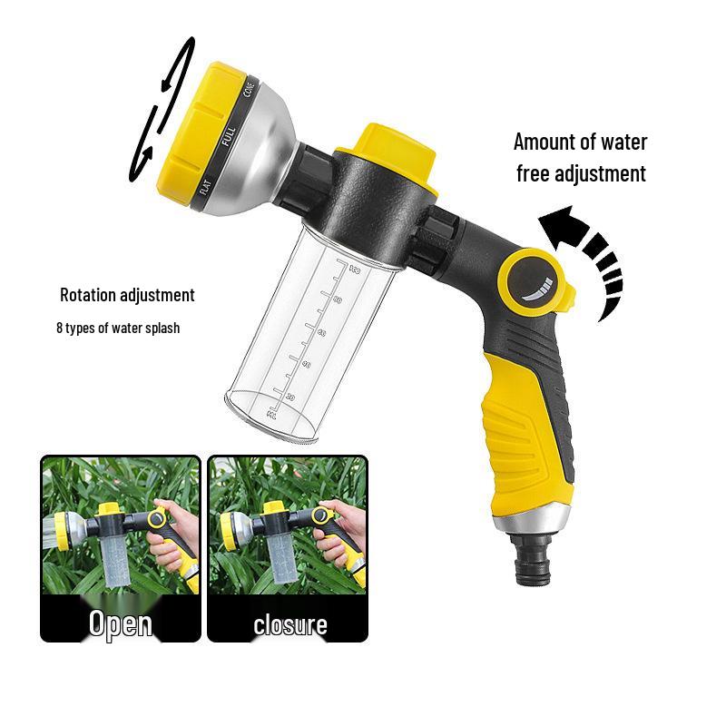 8-in-1 Foam Water Gun: Multi-function Spray for Home, Garden, and Car Wash