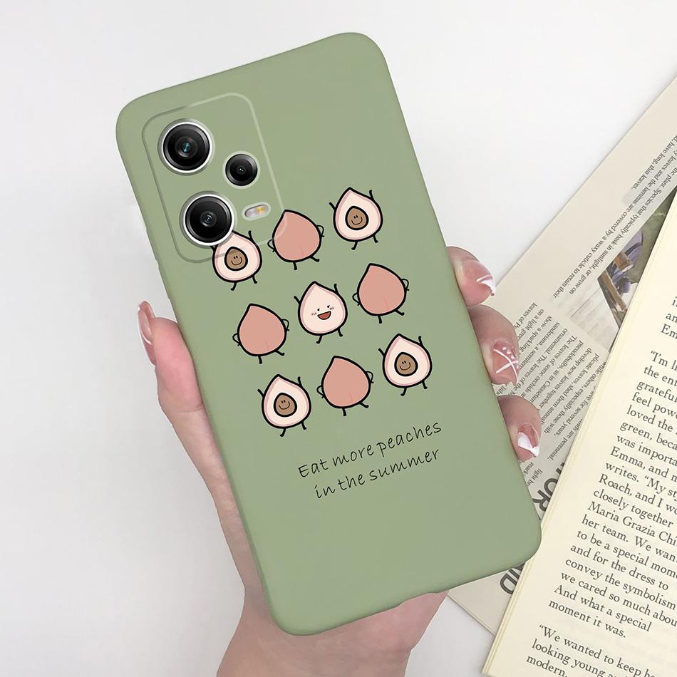 For Xiaomi Redmi Note 12 Pro+ Plus 5G Phone Case Love Heart Girl Silicone Matte Shockproof Cover For Redmi 12Pro + Funda Bumper