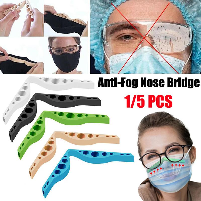 

Простой держатель для маски для лица Аксессуар против запотевания Зажим для носа Многоразовый 5 шт. Новый держатель для очков Без запотевания Паровой дефоггер 1PCS белый