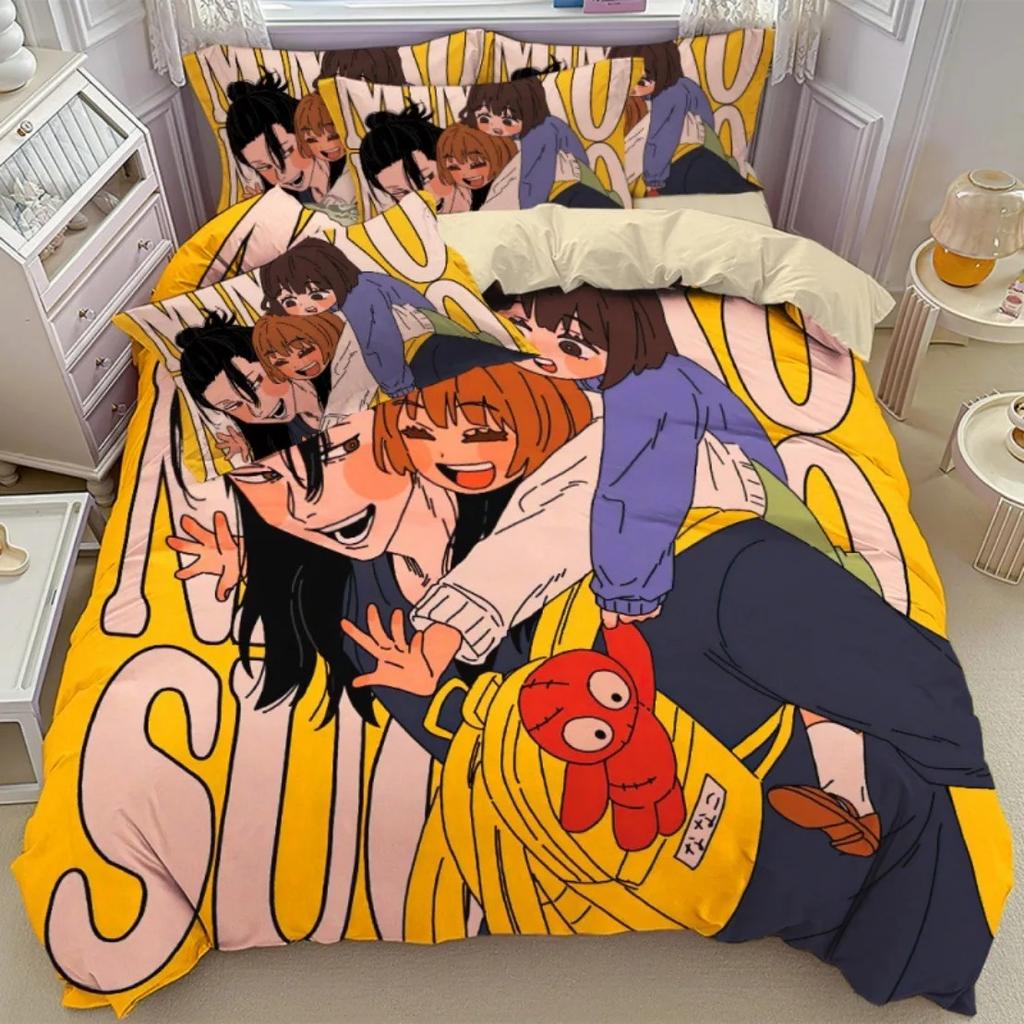Comforter Anime Jujutsu Kaisen Bedding Set3D Hd Japan Famous Anime S Decor For Kids Teenagers Holiday Gift