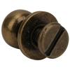 20 Sets Copper Round Head Stud Spot Screwback   Leather Craft Rivets 10 X 8mm