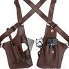 Unisex Leather Crossbody Underarm Bag - Outdoor Multi-function Square Phone Vest Bag