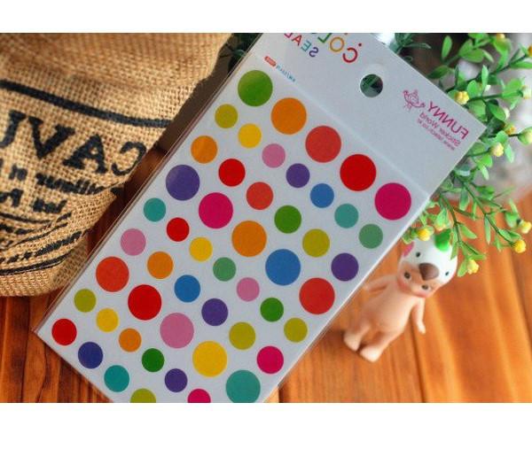 6 Sheets/lot Colorful Decals Funny Toy Kids Paper Diary Journal Scrapbook Decorative Laptop Sticker Classic