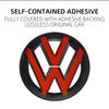 2pcs ABS Car Front Grill Emblem Rear Trunk Badge Logo for Volkswagen VW Golf 6 7 7.5 8 MK6 MK7 MK8 Sticker Emblem