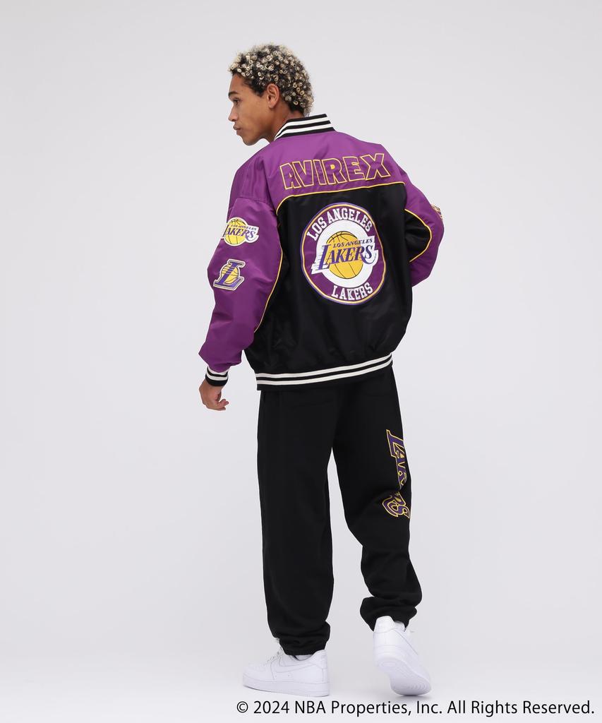 NBA NYLON JACKET M 080 Purple [Avirex] Men's 783-5152010