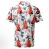 Loses, lässiges Hawaii-Knopf-Kurzarm-bedrucktes Strandhemd für Herren