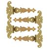 4PCS Zinc Alloy Antique T Hinges for Cabinets Wooden Boxes Vintage Style
