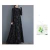 New Retro Niche Dark Jacquard V-neck Temperament Halter Dresses