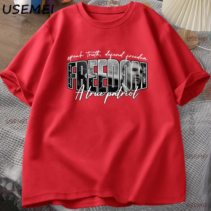 Charlie Kirk T Shirt Unisex Women Justices for Charlie Kirk Tshirt HuUnisex Rights Tshirts Freedom Cotton Short Sleeve Unisex Clothes S