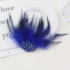 Gothic Style Rhinestone Feather Brooch Handmade Shoulder Strap Boutonnieres Flowers  Dance Costume