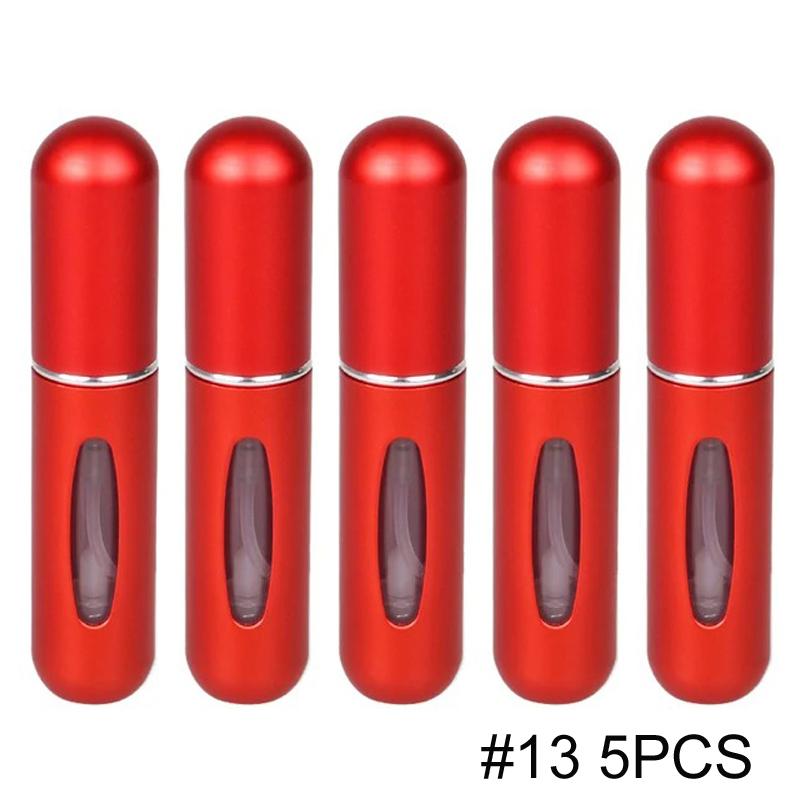 1/5/10PCS 5ml Portable Perfume Atomizer Mini Perfume Bottle Sample Spray Bottle Dispenser Cosmetic Travel Container