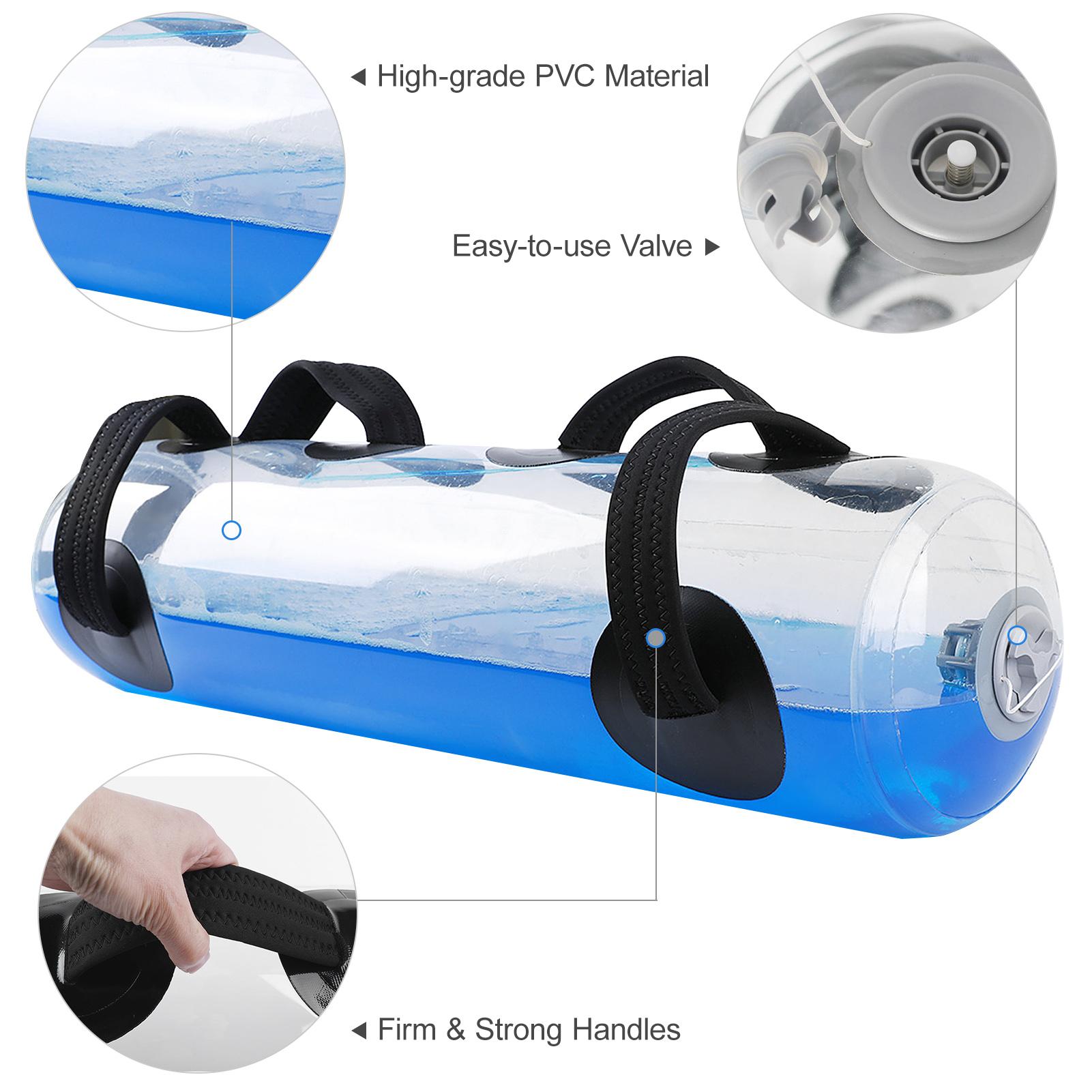 

25kg 55lb Water Aqua Bag Weight Training Bag for Fitness Workout Muscle Building прозрачный