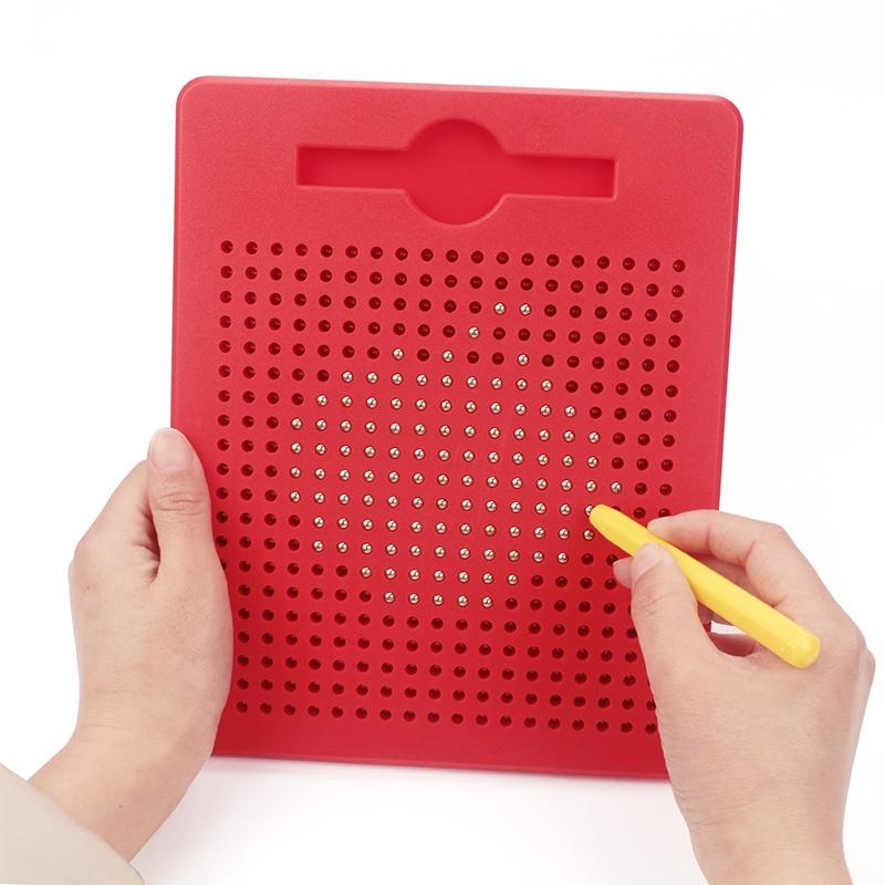 Drawing Toy Magnetic Tablet Magnet Pad Drawing Board Magnetic Steel Beads Ball Kid Learning Toy