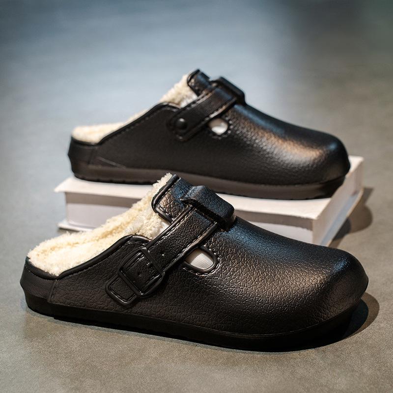 2025 Winter Extra Thick Fleece-Lined Birkenstock Clog Slippers for Couples