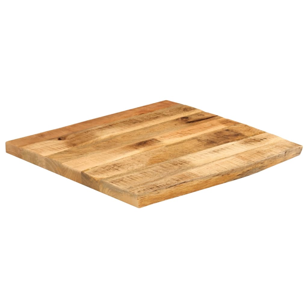 Vidaxl Blat Stołu, 40X40X3,8 Cm, Naturalna Krawędź, Drewno Mango