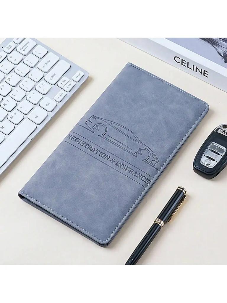 1pc Car Registration and Insurance Card Holder, Car Document Folder for Cards and Documents, Glove Box File Organizer for Easy A