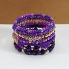7 PC/Set Handmade Beads Bracelet Set Elastic Rope Hand Chain New Stackable Bangles Set  Gifts