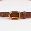 Women'S Leather Thin Belt Decorative Shirt Waist Seal With Dress Suit Waist (2Cm 8 Colors Optional)