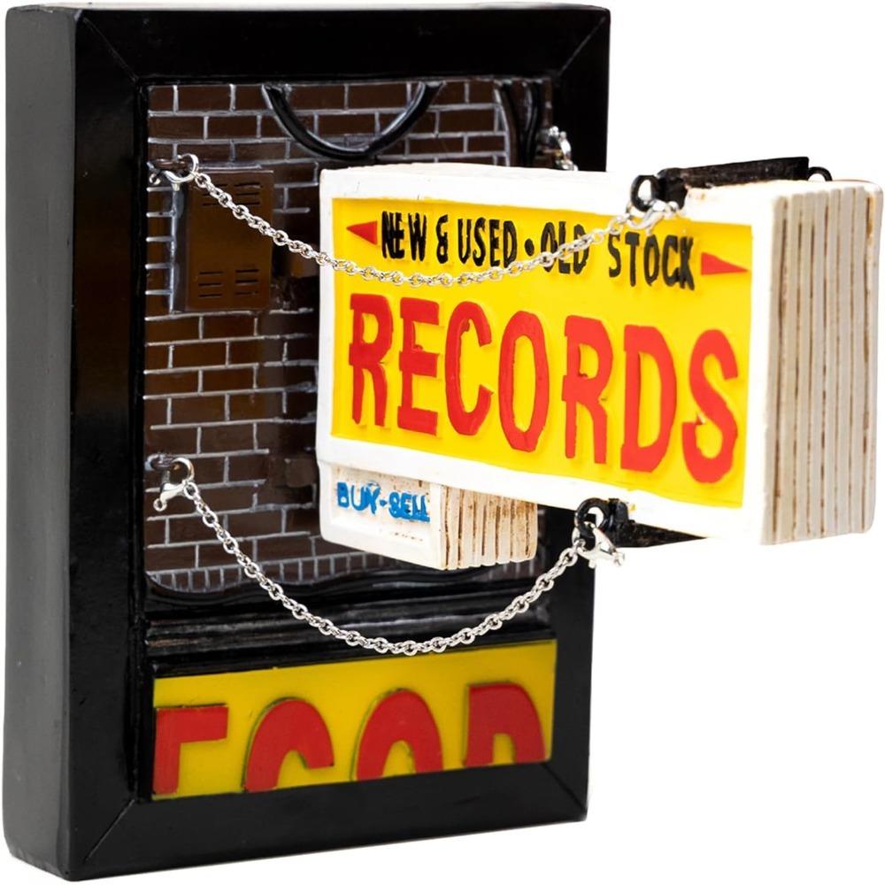 3D Miniature Record Store Retro Wall Light Retro Record Player Wall Light  Record Collector Gift