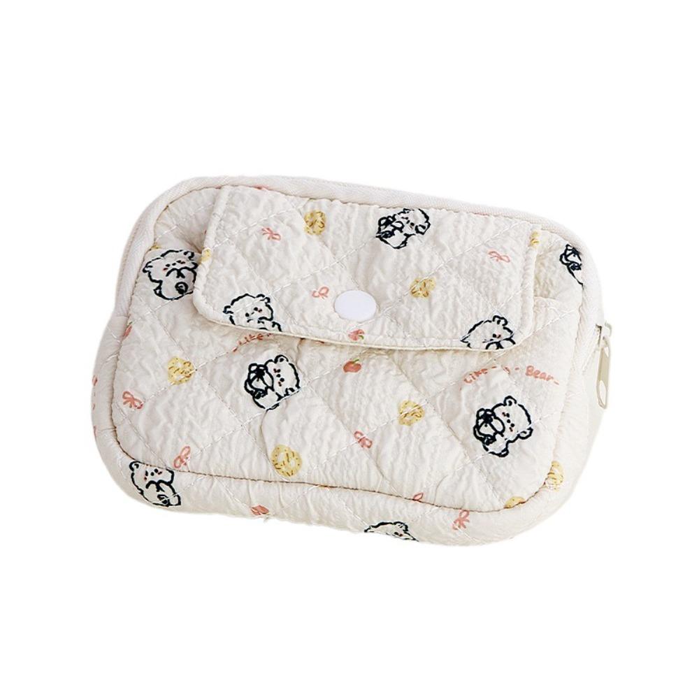 

Stripe Small Makeup Lipstick Bag Large Capacity Mini Canvas Storage Bag Students Style 8