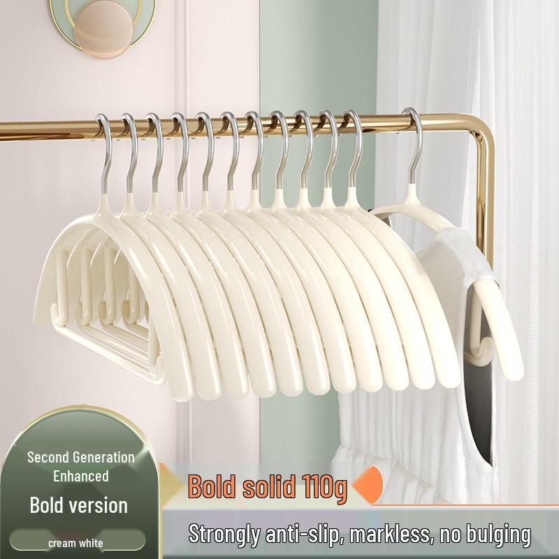 Non-Slip Thickened Stainless Steel Rainbow Clothes Hanger for Home Use